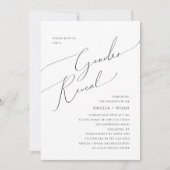 Invitation Whimsical Simple Neutral Baby Genre Reveal (Devant)