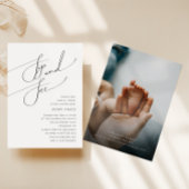 Invitation Whimsical Simple Neutral Baby Sip et voir photo