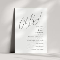 Whimsical Simple Oh Boy Baby shower