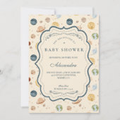 Invitation Whimsical Space Nursery Baby Shower (Devant)