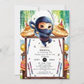 Invitation Whimsical Spy Ninja Anniversaire (Devant)