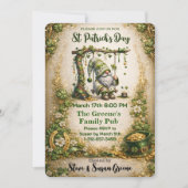 Invitation Whimsical St. Patrick’s Day Gnome (Devant)