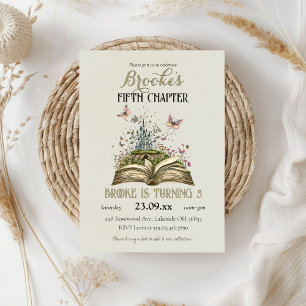 Invitation Whimsical Story Magasin Livre Thématique Anniversa