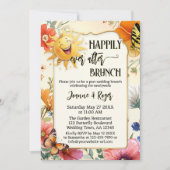 Invitation Whimsical Sun Butterfly Floral Post-Wedding Brunch (Devant)