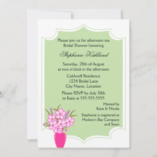 Invitation Whimsical Tea Party (Dos)