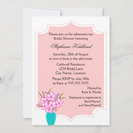 Invitation Whimsical Tea Party (Dos)