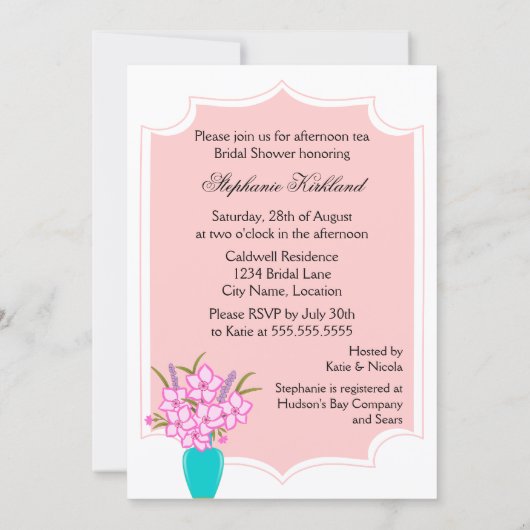 Invitation Whimsical Tea Party (Dos)