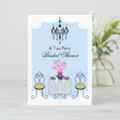 Invitation Whimsical Tea Party - V2 Customisé (Debout devant)