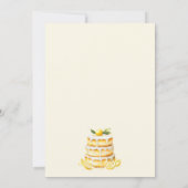 Invitation Whimsical Teddy Bear Lemon first birthday (Dos)