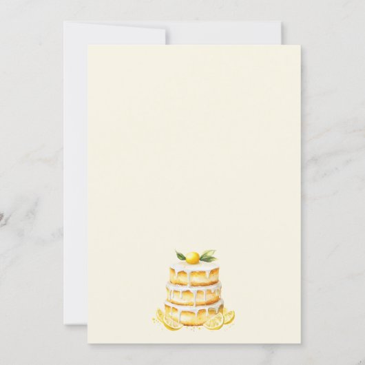 Invitation Whimsical Teddy Bear Lemon first birthday (Dos)