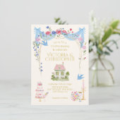 Invitation Whimsical Tini little Wedding cottage (Debout devant)