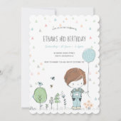 Invitation Whimsical Toddler GARDE Anniversaire de enfant Inv (Devant)