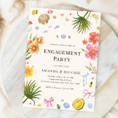 Invitation Whimsical Tropical Beach