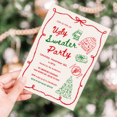 Invitation Whimsical Ugly Sweater Holiday Party 