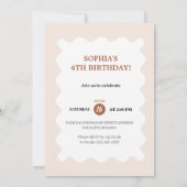 Invitation Whimsical Unicorn & Balloons Party (Dos)