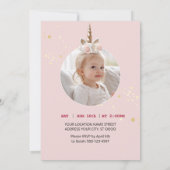 Invitation Whimsical Unicorn Party (Dos)