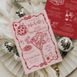Invitation Whimsical Vegas Bachelorette Week-end Itinéraire<br><div class="desc">Vegas Bachelorette Weekend Invitation - Pink & Red Hand-Drawn Casino Theme Préparez-vous à une escapade inoubliable des filles avec notre Vegas Bachelorette Weekend Invitation! Ce design ludique mais chic présente un arrière - plan rose vif avec des illustrations rouges et audacieuses, dessinées à la main, inspirées du casino — de...</div>