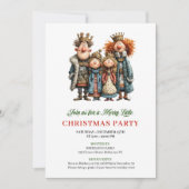 Invitation Whimsical Watercolor Family Festive Party Invite (Devant)