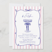 Invitation Whimsical Wavy Frame Tini Bit Ancien 30e anniversa (Devant)