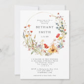 Invitation Whimsical Wildflower Baby Shower (Devant)