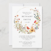 Invitation Whimsical Wildflower Bachelorette Party (Devant)
