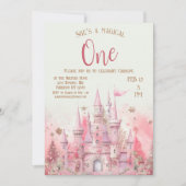 Invitation Whimsical Winter Princess Fairytale Premier annive (Devant)