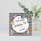 Invitation Whimsical Wonderland Birthday Party (Debout devant)