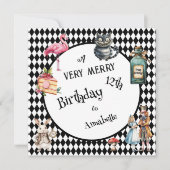 Invitation Whimsical Wonderland Birthday Party (Devant)