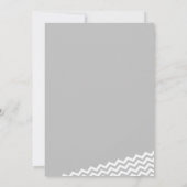 Invitation Whimsical Zigzag Purple Fête des mariées (Dos)