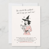 Invitation Whimsique | Retro Spellbook sorcière Halloween Par (Devant)