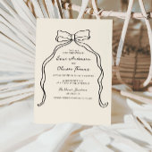 Invitation Whimsky Quirky manuscrit Mariage Bow