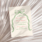 Invitation Whimsky Quirky manuscrit Mariage Bow