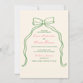 Invitation Whimsky Quirky manuscrit Mariage Bow (Devant)