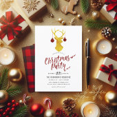 Invitation Whimssical Buffalo Plaid Rustic Christmas Party