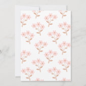 Invitation Whimssical Pink Bow Un Grotte Anniversaire (Dos)