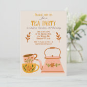 Invitation Whimsst Fall Fairytale Tea Party (Debout devant)