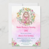 Invitation Whimssy Un Grotte Floral Fête Anniversaire (Devant)