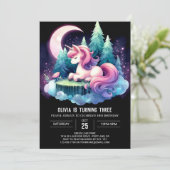 Invitation Whimsy Boho Horse Anniversaire (Debout devant)