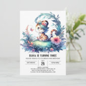 Invitation Whimsy Boho Tiger (Debout devant)