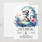 Invitation Whimsy Boho Tiger (Devant / Derrière)