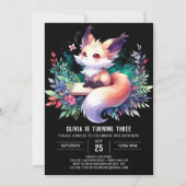 Invitation Whimsy Cute Fox Anniversaire numérique (Devant)