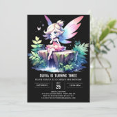Invitation Whimsy Design Fairy Anniversaire (Debout devant)