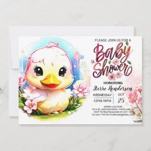 Invitation Whimsy Duckkling Baby shower