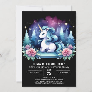 Invitation Whimsy Elegant Horse Anniversaire