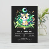 Invitation Whimsy Enchanted Tiger Anniversaire (Debout devant)