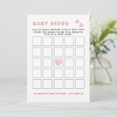 Invitation Whimsy Fairy Tale Garden Baby shower Jeu de Bingo (Debout devant)