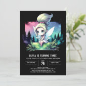 Invitation Whimsy Little Fairy Anniversaire (Debout devant)