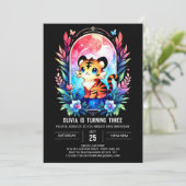 Invitation Whimsy Magic Tiger Anniversaire (Debout devant)