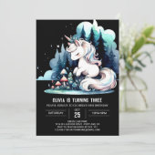 Invitation Whimsy Modern Horse Anniversaire (Debout devant)