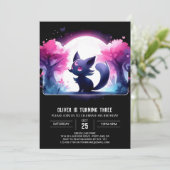 Invitation Whimsy Sweet Cat Anniversaire (Debout devant)
